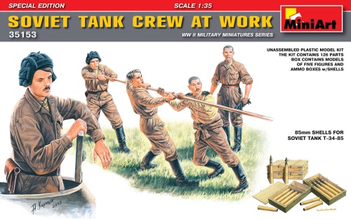 Soviet Tank Crew At Work. Special Edition 1:35 MiniArt 35153