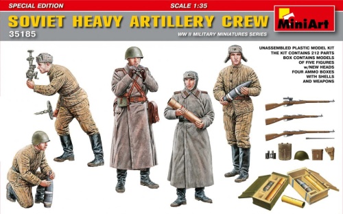 Soviet Heavy Artillery Crew 1:35 MiniArt 35185