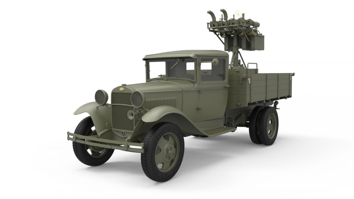 Zdjęcie dodatkowe produktu Soviet 1,5 T. Truck W/ M-4 Maxim Aa Machine Gun 1:35 MiniArt 35186