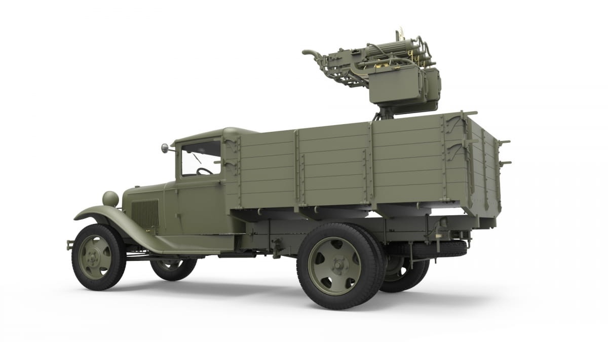 Zdjęcie dodatkowe produktu Soviet 1,5 T. Truck W/ M-4 Maxim Aa Machine Gun 1:35 MiniArt 35186