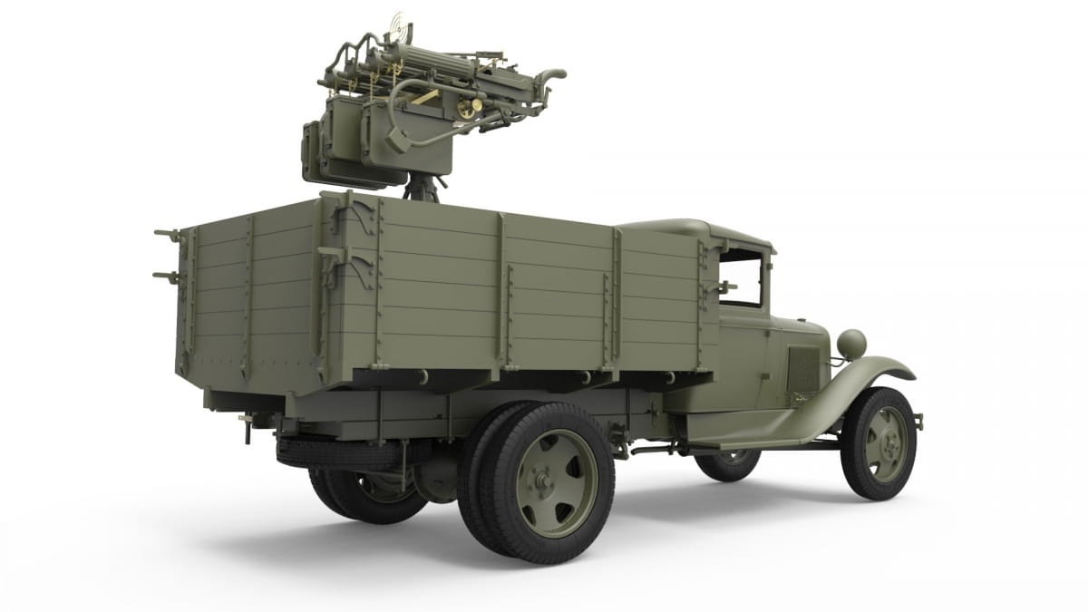 Zdjęcie dodatkowe produktu Soviet 1,5 T. Truck W/ M-4 Maxim Aa Machine Gun 1:35 MiniArt 35186