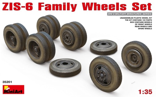 Zis-6 Family Wheels Set 1:35 MiniArt 35201