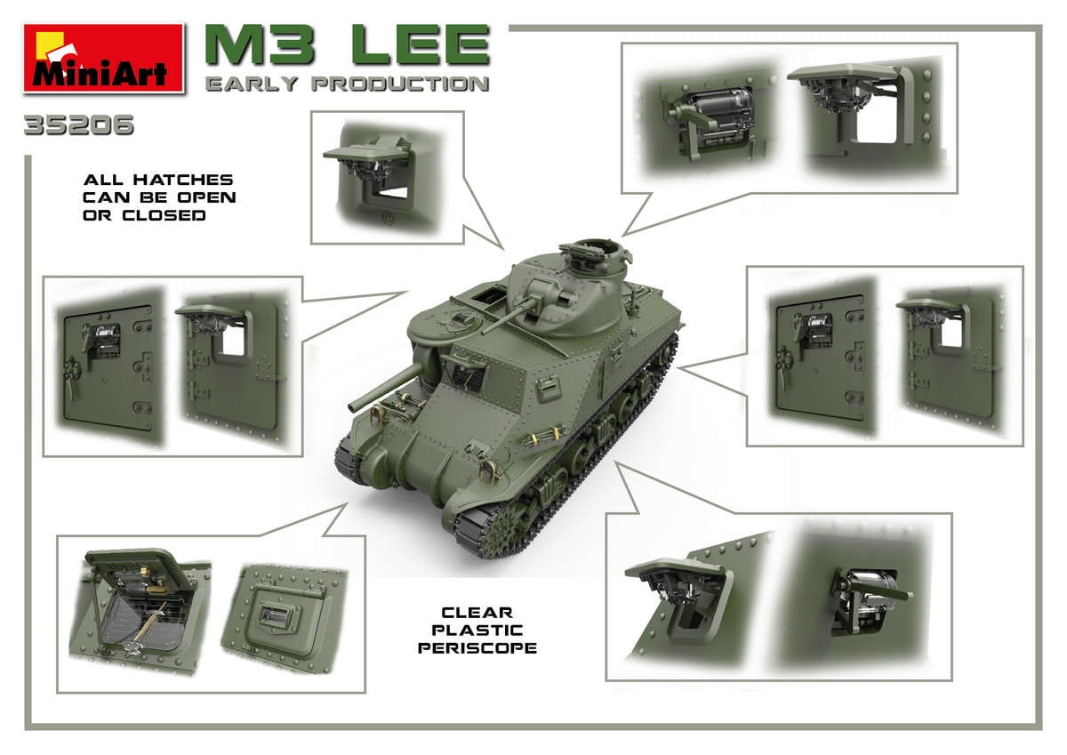 Zdjęcie dodatkowe produktu M3 Lee Early Production. Interior Kit 1:35 MiniArt 35206