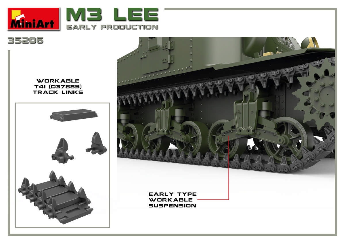Zdjęcie dodatkowe produktu M3 Lee Early Production. Interior Kit 1:35 MiniArt 35206