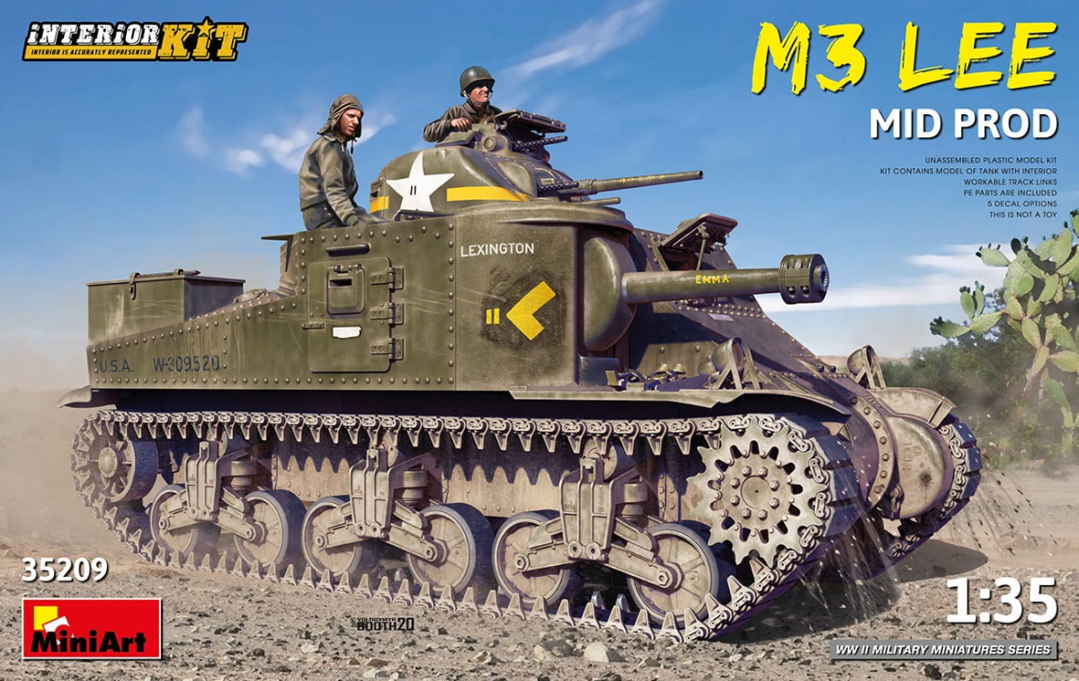 Zdjęcie główne produktu M3 Lee Mid Prod. Interior Kit 1:35 MiniArt 35209