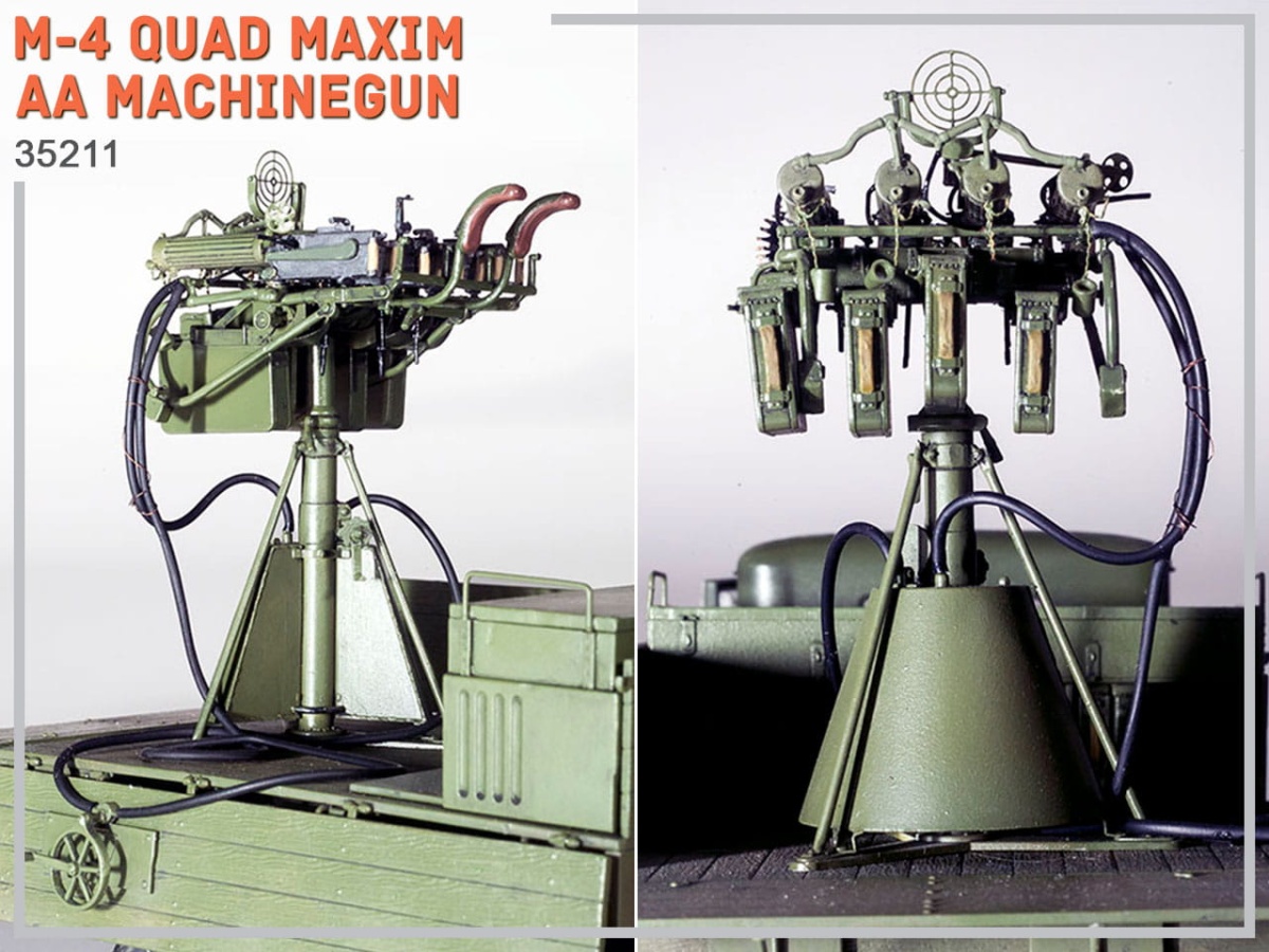 Zdjęcie dodatkowe produktu M-4 Quad Maxim Aa Machinegun 1:35 MiniArt 35211