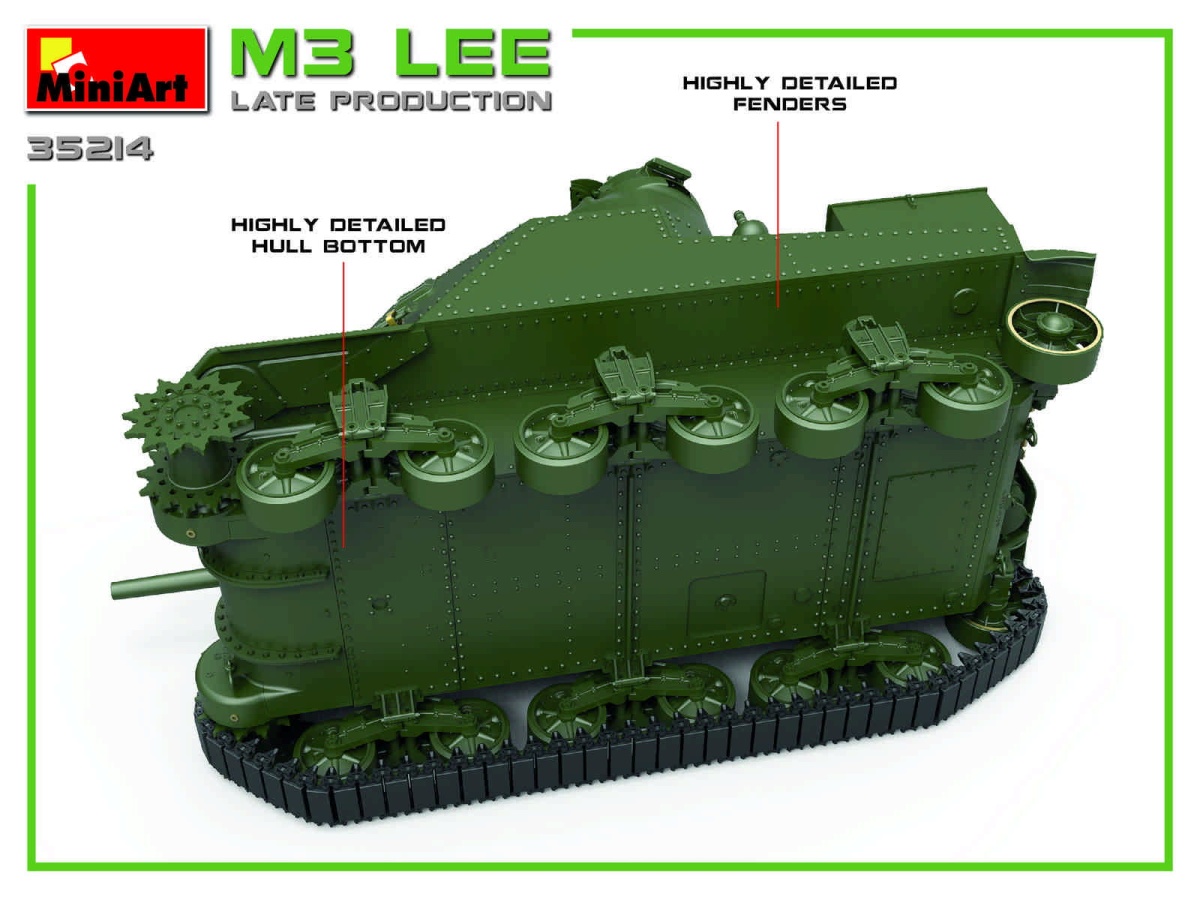 Zdjęcie dodatkowe produktu M3 Lee Late Prod. 1:35 MiniArt 35214