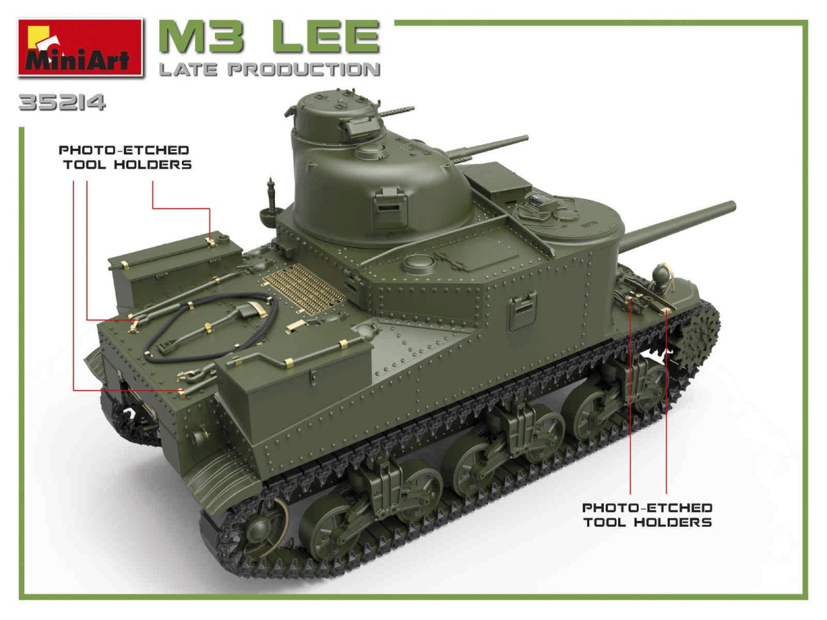 Zdjęcie dodatkowe produktu M3 Lee Late Prod. 1:35 MiniArt 35214