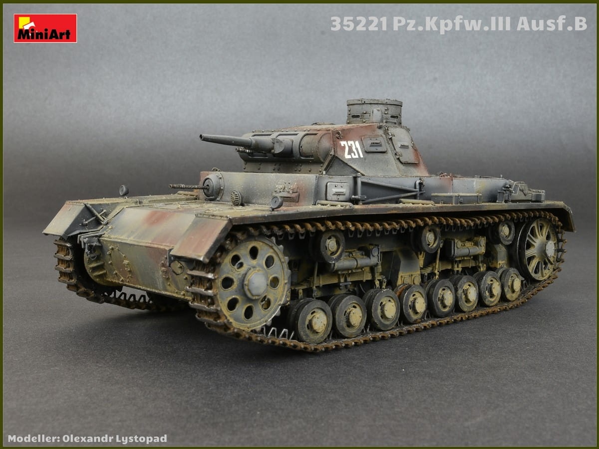 Zdjęcie dodatkowe produktu Pz.kpfw.iii Ausf.b W/crew 1:35 MiniArt 35221