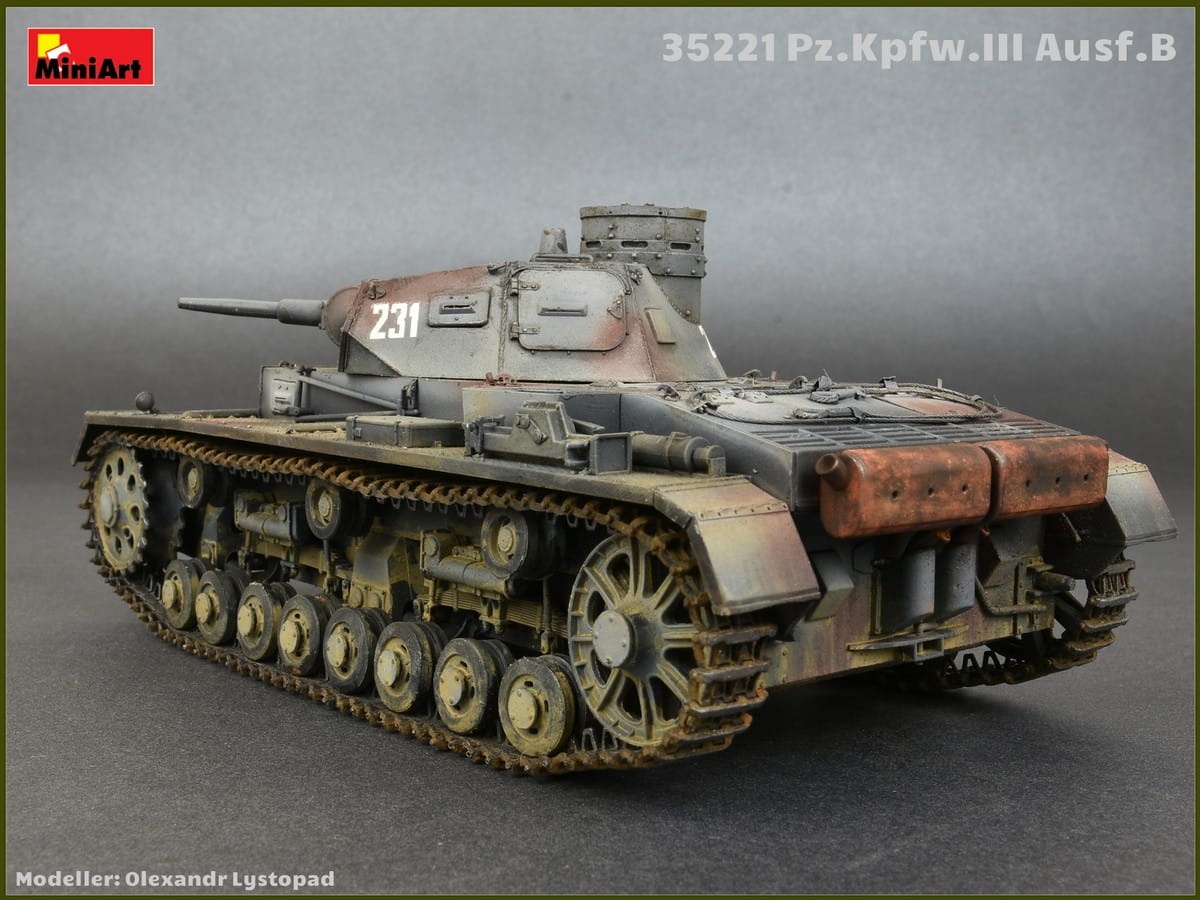 Zdjęcie dodatkowe produktu Pz.kpfw.iii Ausf.b W/crew 1:35 MiniArt 35221