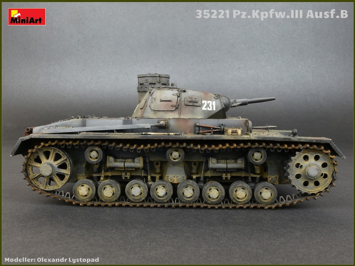 Zdjęcie dodatkowe produktu Pz.kpfw.iii Ausf.b W/crew 1:35 MiniArt 35221