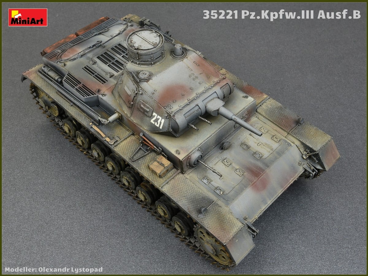 Zdjęcie dodatkowe produktu Pz.kpfw.iii Ausf.b W/crew 1:35 MiniArt 35221