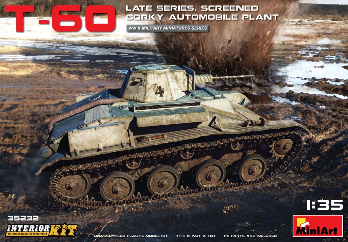 Zdjęcie główne produktu T-60 Late Series, Screened (gorky Automobile Plant) Interior Kit 1:35 MiniArt 35232