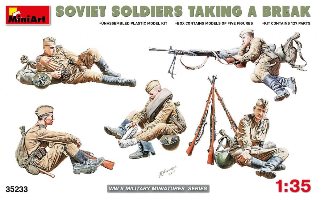 Zdjęcie główne produktu Soviet Soldiers Taking A Break 1:35 MiniArt 35233