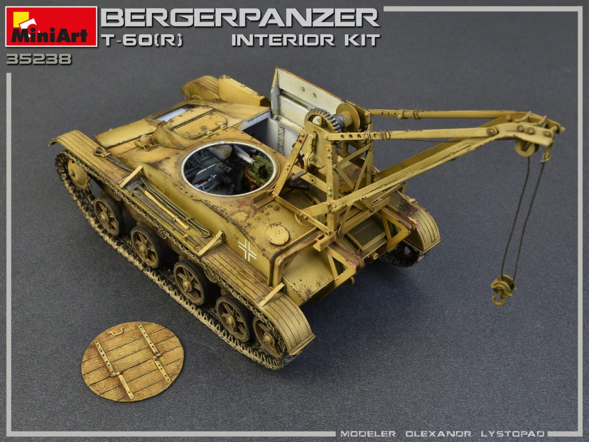 Zdjęcie dodatkowe produktu Bergepanzer T-60 ( R ) Interior Kit 1:35 MiniArt 35238