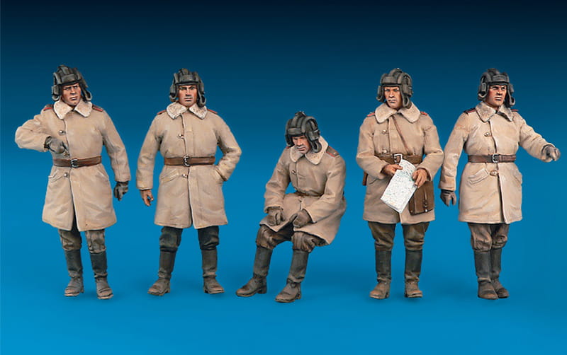 Zdjęcie dodatkowe produktu Soviet Tank Crew (winter Uniforms) Special Edition 1:35 MiniArt 35244