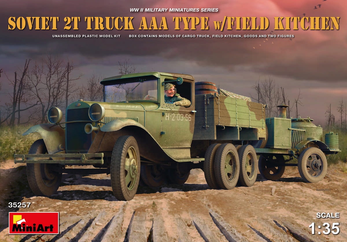 Zdjęcie główne produktu Soviet 2t Truck Aaa Type W/field Kitchen 1:35 MiniArt 35257