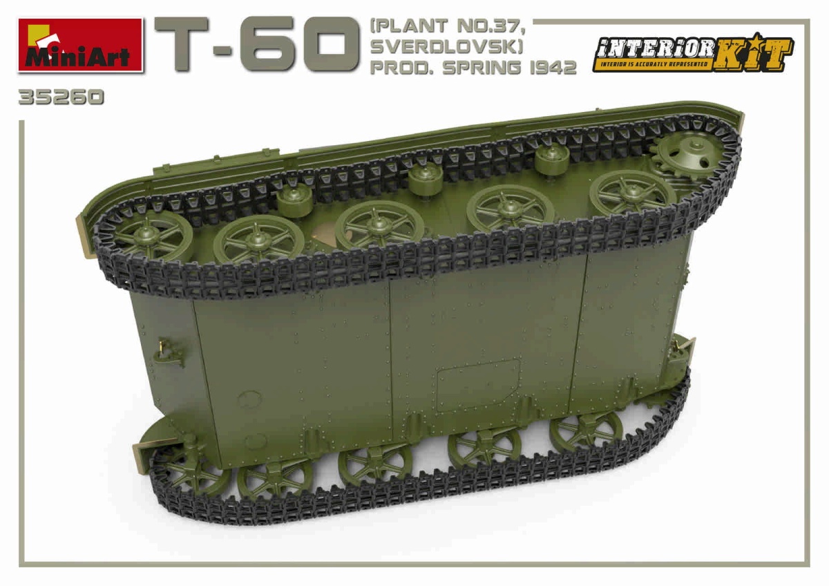 Zdjęcie dodatkowe produktu T-60 Plant N.37, Sverdlovsk Prod. Spring 1942. Interior Kit 1:35 MiniArt 35260