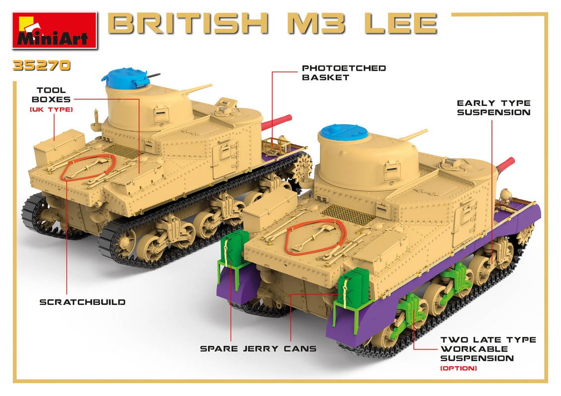 Zdjęcie dodatkowe produktu British M3 Lee 1:35 MiniArt 35270