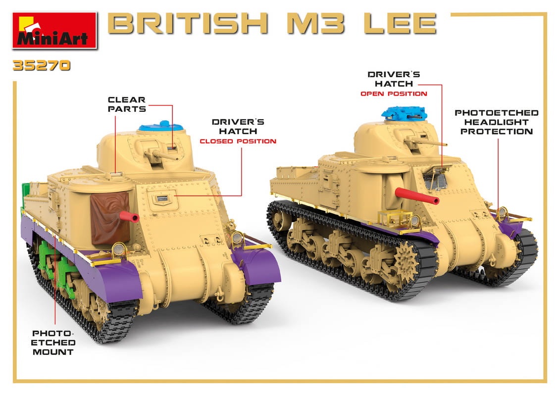 Zdjęcie dodatkowe produktu British M3 Lee 1:35 MiniArt 35270