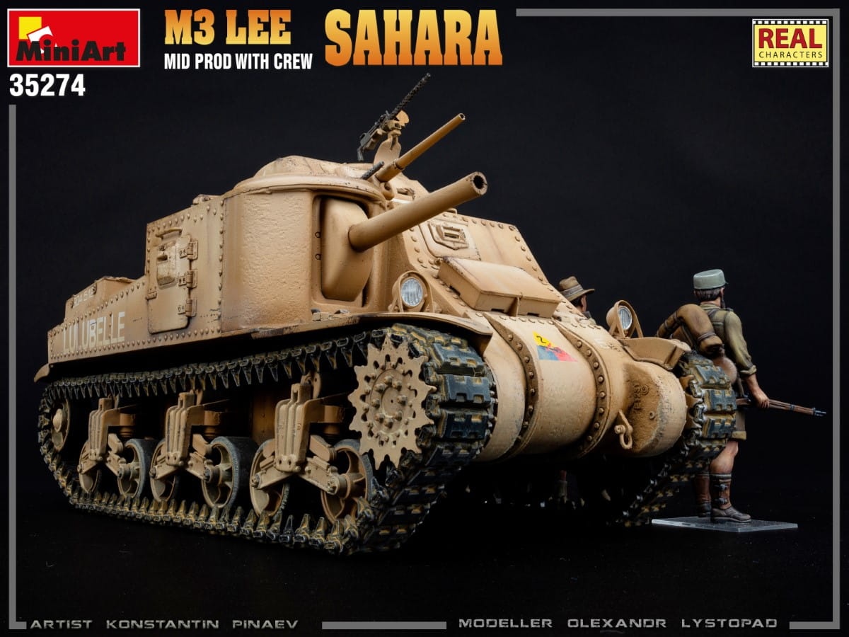 Zdjęcie dodatkowe produktu M3 Lee Mid Prod. Sahara W/crew 1:35 MiniArt 35274