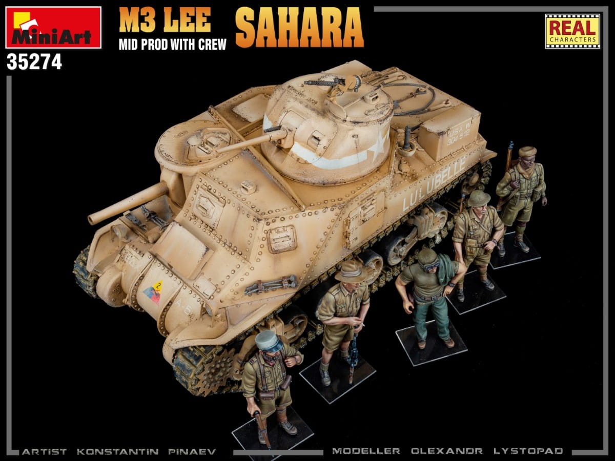 Zdjęcie dodatkowe produktu M3 Lee Mid Prod. Sahara W/crew 1:35 MiniArt 35274