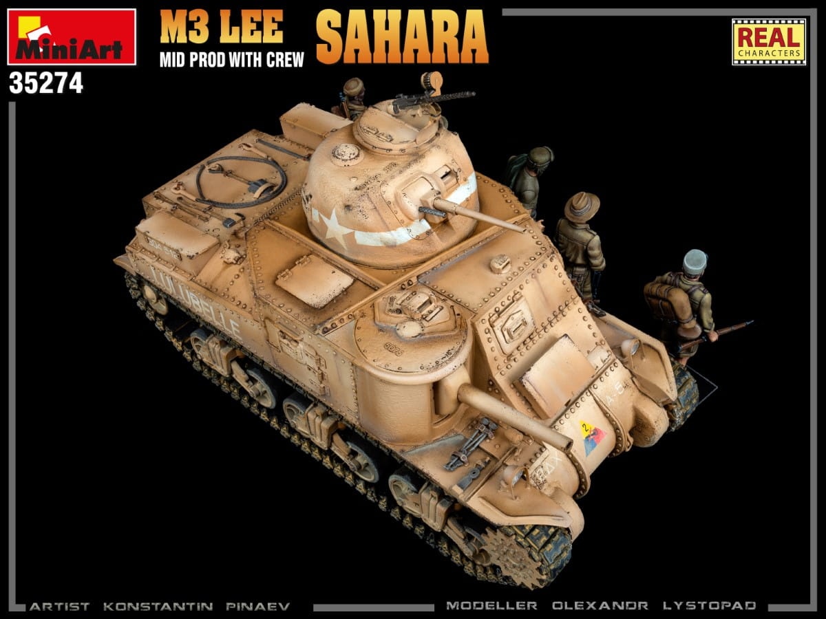 Zdjęcie dodatkowe produktu M3 Lee Mid Prod. Sahara W/crew 1:35 MiniArt 35274