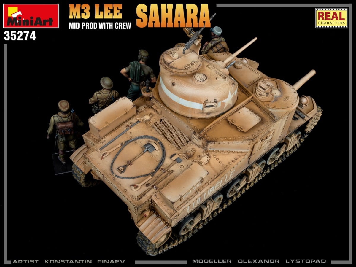 Zdjęcie dodatkowe produktu M3 Lee Mid Prod. Sahara W/crew 1:35 MiniArt 35274