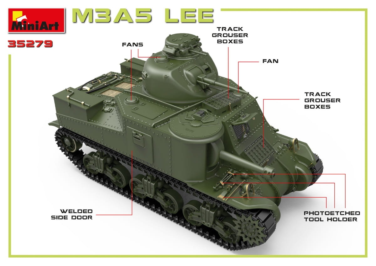 Zdjęcie dodatkowe produktu M3A5 Lee 1:35 MiniArt 35279