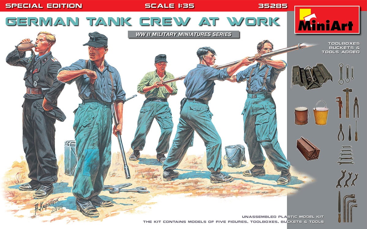 Zdjęcie główne produktu German Tank Crew At Work. Special Edition 1:35 MiniArt 35285