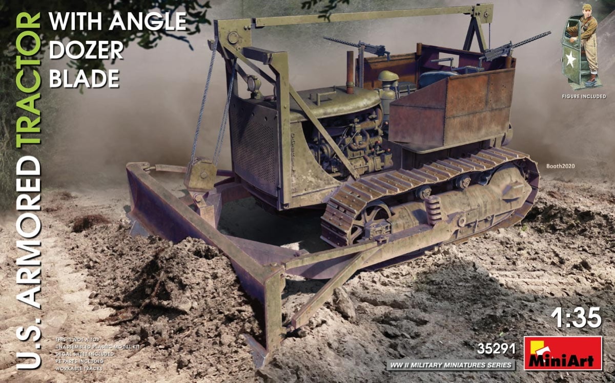 Zdjęcie główne produktu U.s. Armored Tractor With Angle Dozer Blade 1:35 MiniArt 35291