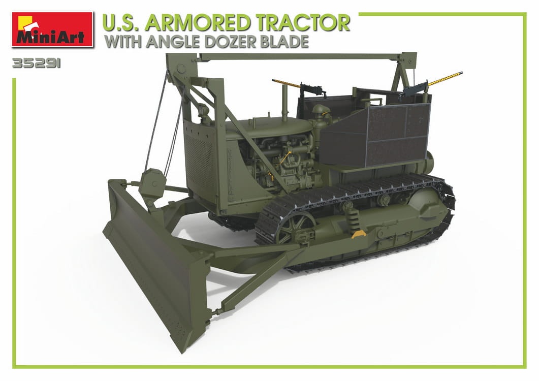 Zdjęcie dodatkowe produktu U.s. Armored Tractor With Angle Dozer Blade 1:35 MiniArt 35291