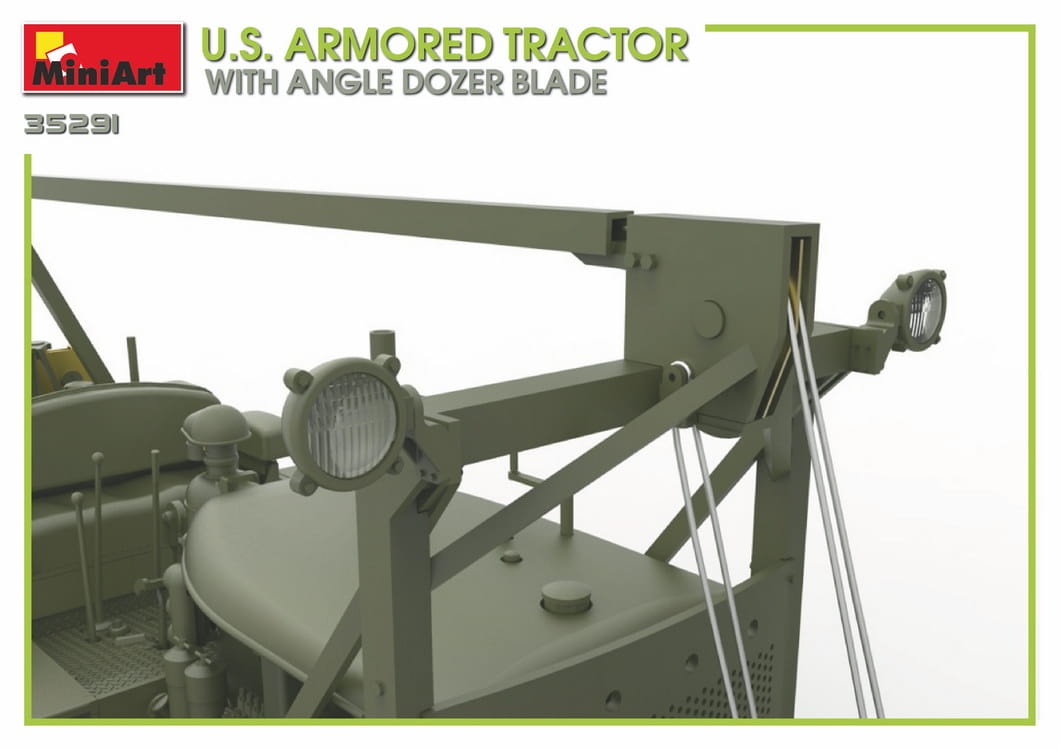 Zdjęcie dodatkowe produktu U.s. Armored Tractor With Angle Dozer Blade 1:35 MiniArt 35291