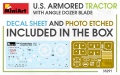Zdjęcie dodatkowe produktu U.s. Armored Tractor With Angle Dozer Blade 1:35 MiniArt 35291