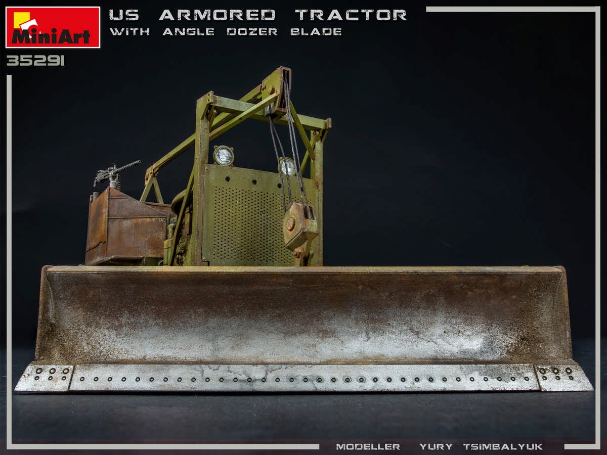 Zdjęcie dodatkowe produktu U.s. Armored Tractor With Angle Dozer Blade 1:35 MiniArt 35291