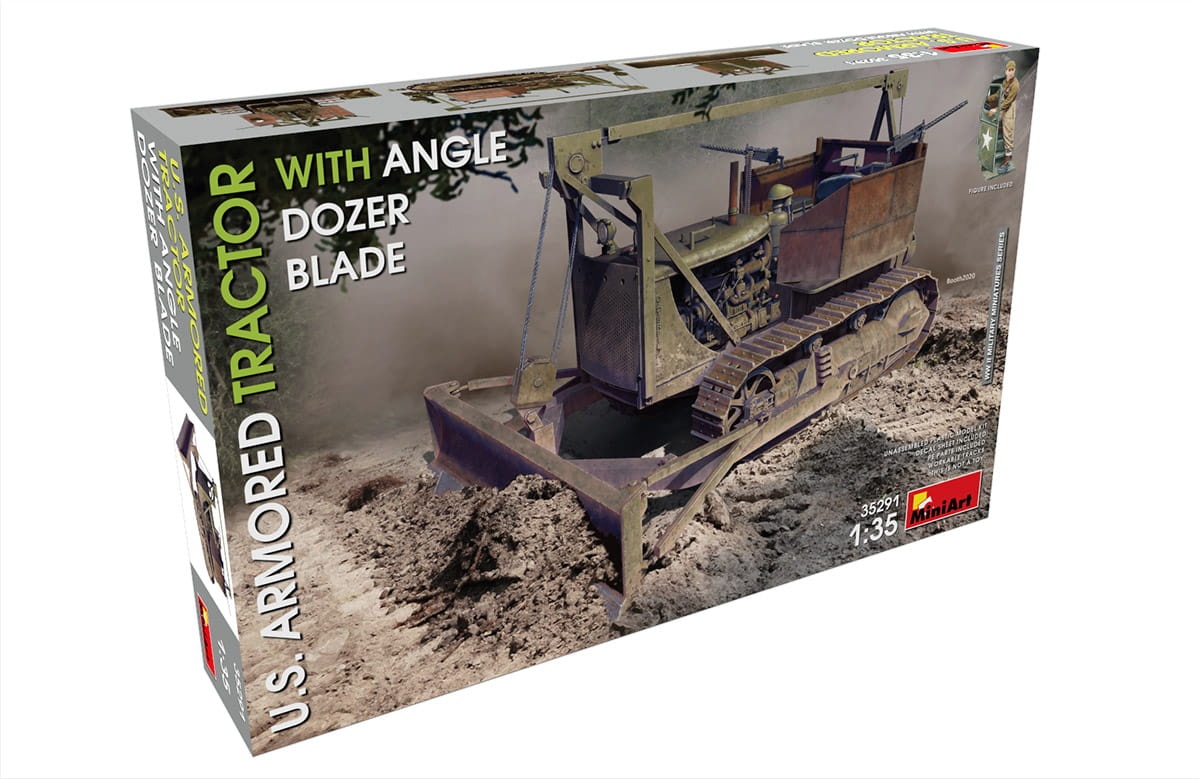 Zdjęcie dodatkowe produktu U.s. Armored Tractor With Angle Dozer Blade 1:35 MiniArt 35291