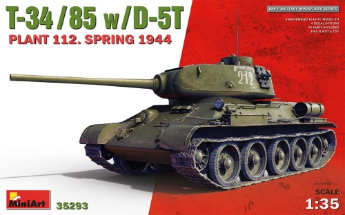T-34/85 W/d-5t Plant 112. Spring 1944 1:35 MiniArt 35293
