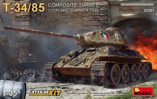 T-34/85 Composite Turret. 112 Plant. Summer 1944 Interior Kit 1:35 MiniArt 35301