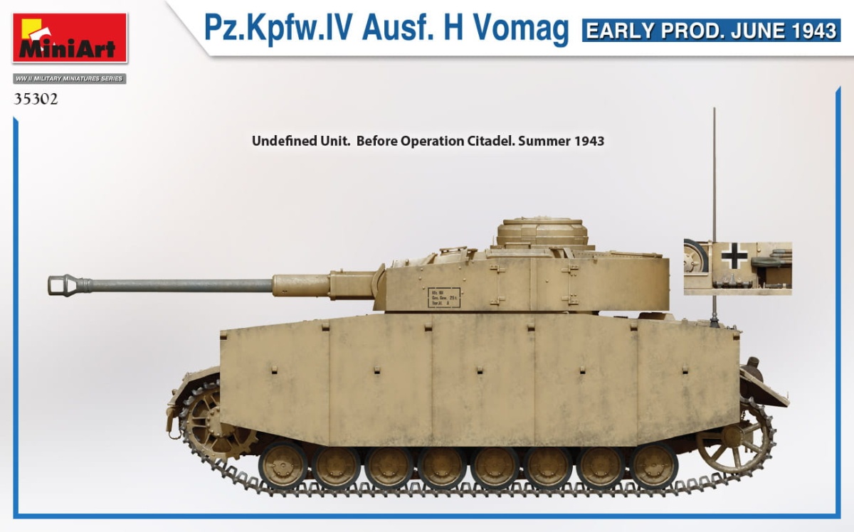 Zdjęcie dodatkowe produktu Pz.kpfw.IV Ausf. H Vomag. Early Prod. June 1943 1:35 MiniArt 35302