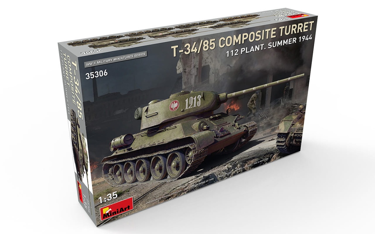 Zdjęcie dodatkowe produktu T-34/85 Composite Turret. 112 Plant. Summer 1944 1:35 MiniArt 35306