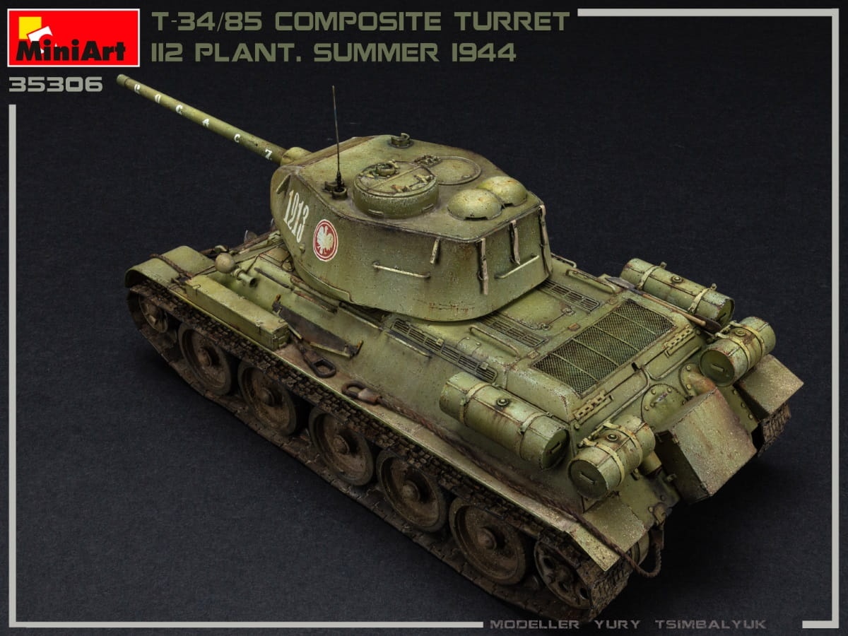 Zdjęcie dodatkowe produktu T-34/85 Composite Turret. 112 Plant. Summer 1944 1:35 MiniArt 35306