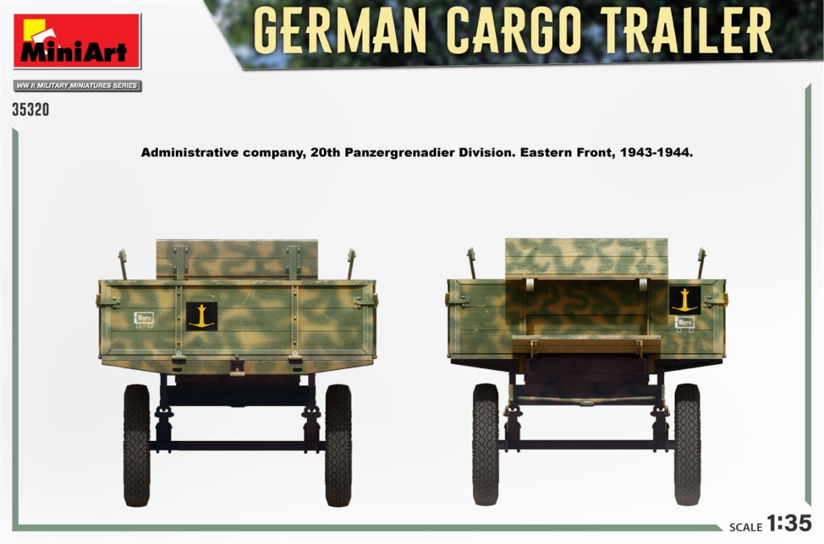 Zdjęcie dodatkowe produktu German Cargo Trailer 1:35 MiniArt 35320