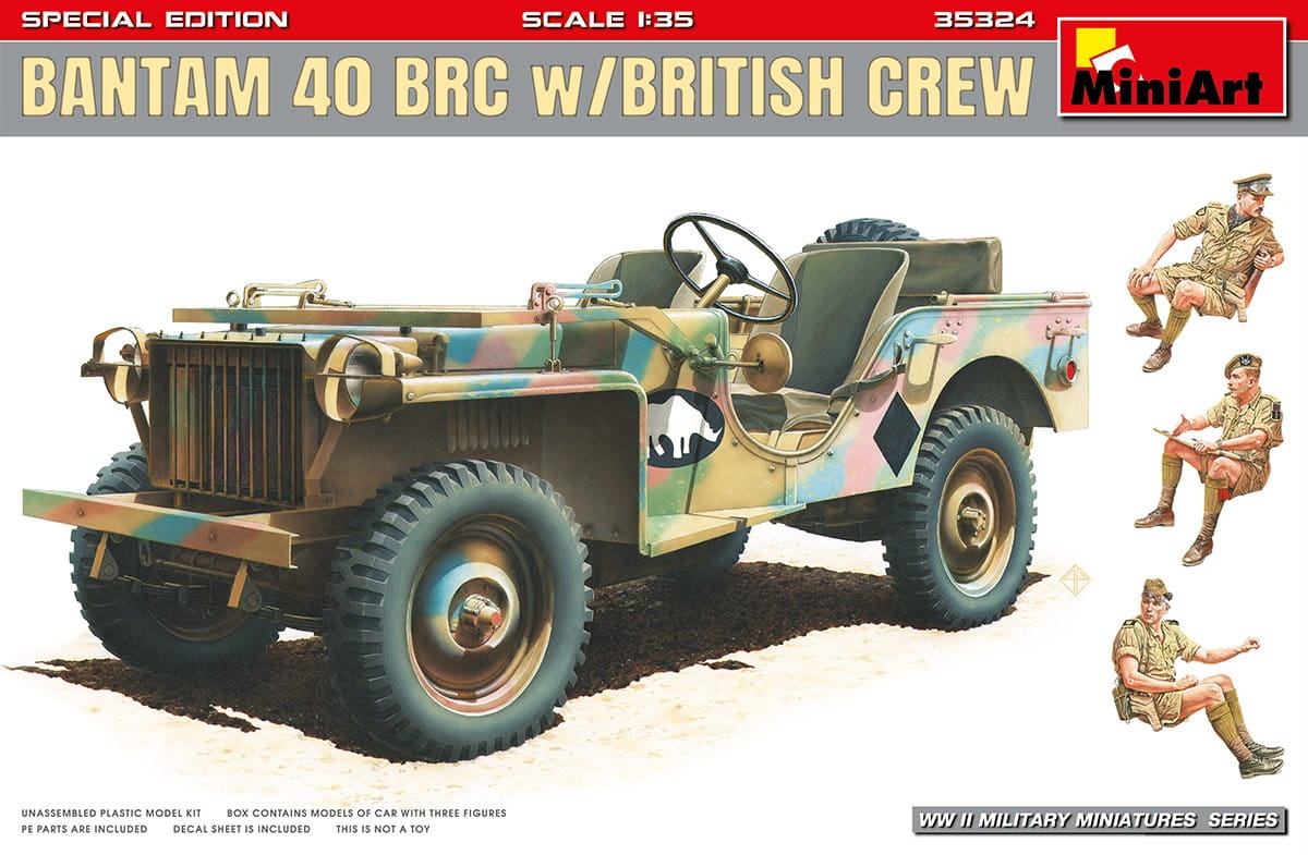 Zdjęcie główne produktu Bantam 40 Brc W/british Crew. Special Edition 1:35 MiniArt 35324