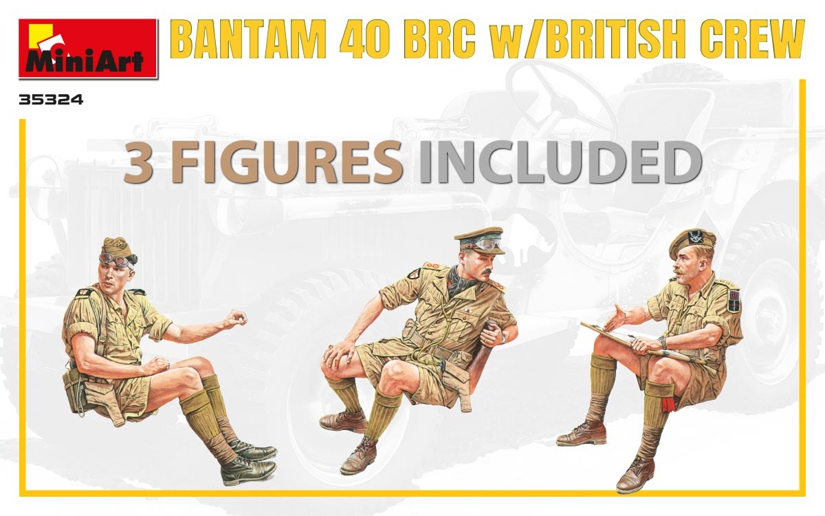 Zdjęcie dodatkowe produktu Bantam 40 Brc W/british Crew. Special Edition 1:35 MiniArt 35324