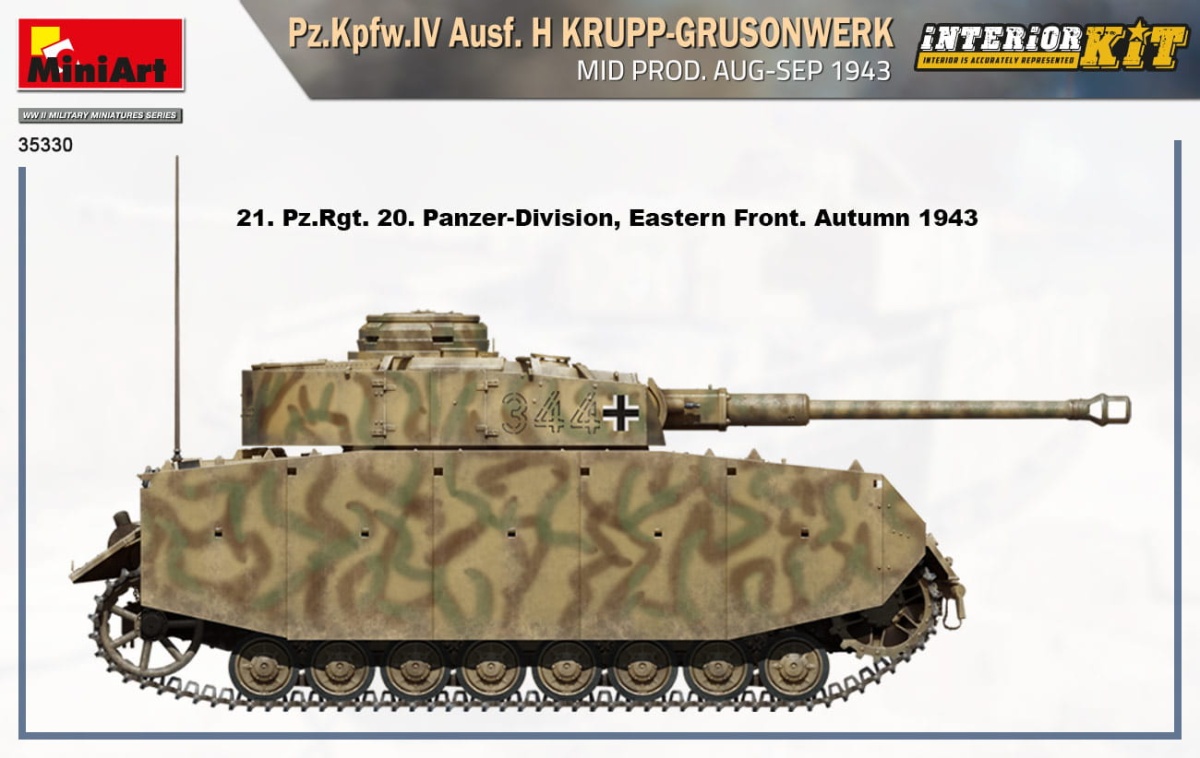 Zdjęcie dodatkowe produktu Pz.kpfw.IV Ausf. H Krupp-grusonwerk. Mid Prod. Aug-sep 1943. Interior Kit 1:35 MiniArt 35330