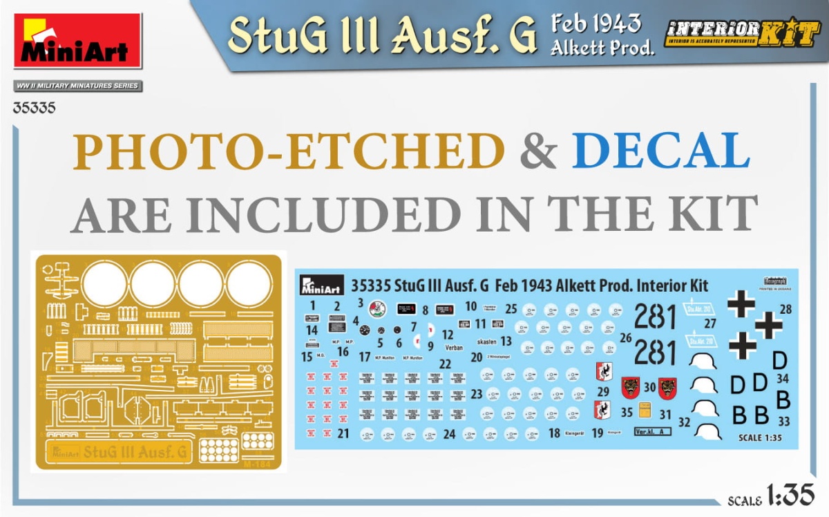 Zdjęcie dodatkowe produktu Stug III Ausf. G Feb 1943 Alkett Prod. Interior Kit 1:35 MiniArt 35335