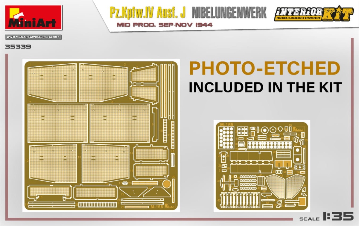Zdjęcie dodatkowe produktu Pz.kpfw.iv Ausf. J Nibelungenwerk. Mid Prod. Sep-nov 1944 Interior Kit 1:35 MiniArt 35339