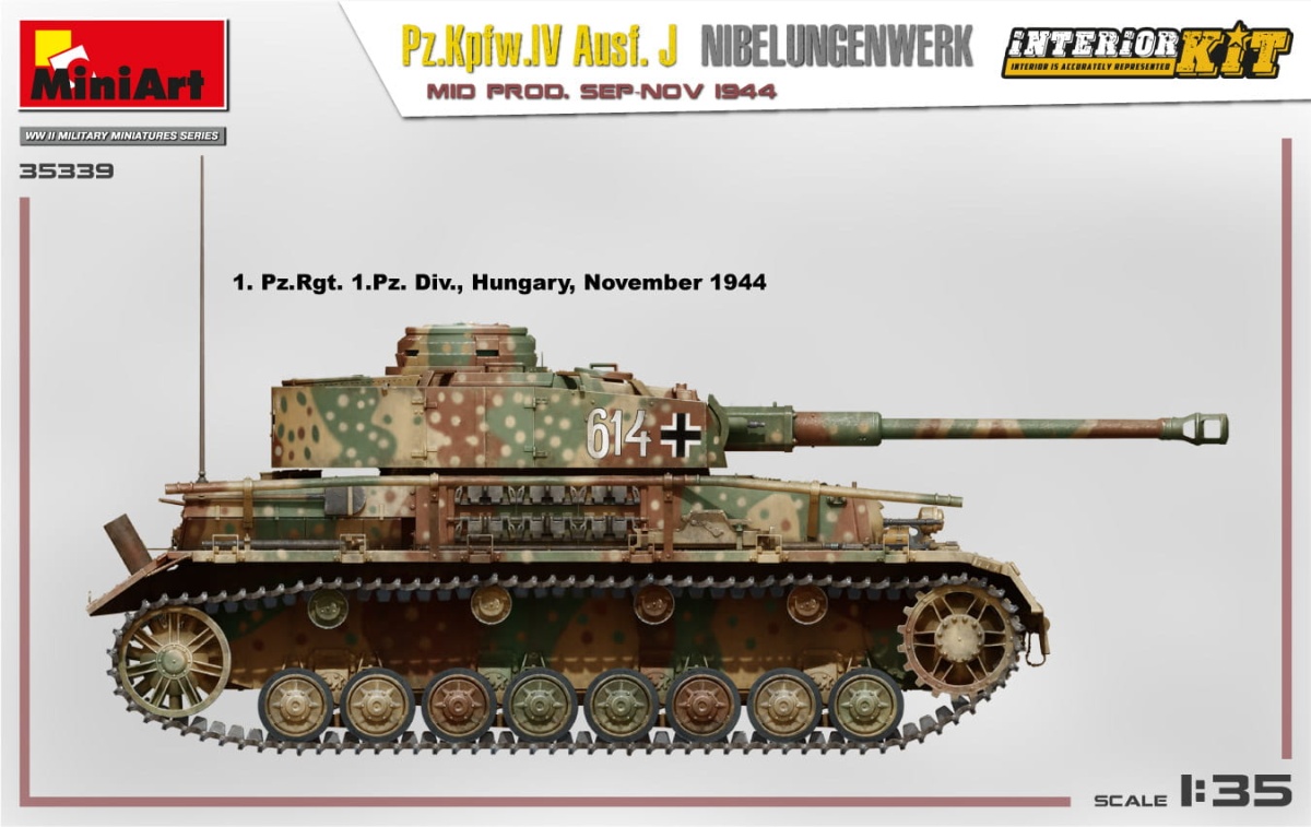 Zdjęcie dodatkowe produktu Pz.kpfw.iv Ausf. J Nibelungenwerk. Mid Prod. Sep-nov 1944 Interior Kit 1:35 MiniArt 35339