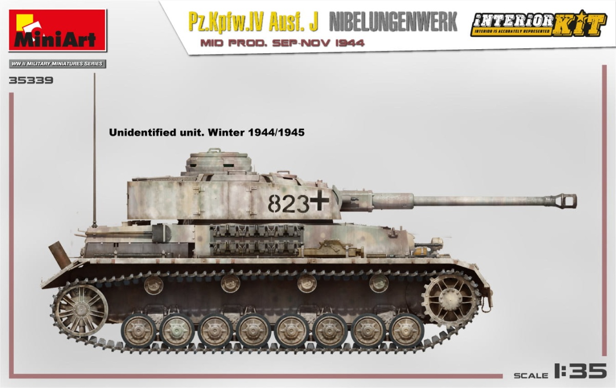 Zdjęcie dodatkowe produktu Pz.kpfw.iv Ausf. J Nibelungenwerk. Mid Prod. Sep-nov 1944 Interior Kit 1:35 MiniArt 35339