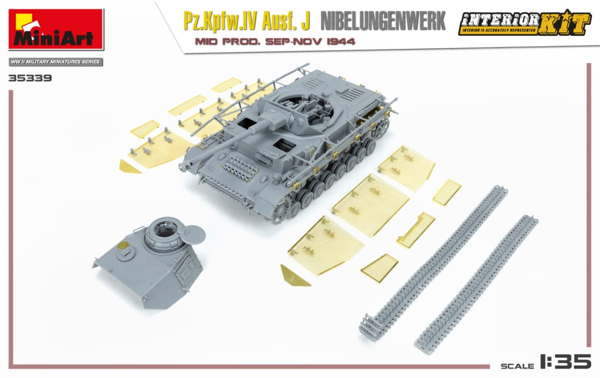 Zdjęcie dodatkowe produktu Pz.kpfw.iv Ausf. J Nibelungenwerk. Mid Prod. Sep-nov 1944 Interior Kit 1:35 MiniArt 35339